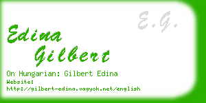 edina gilbert business card